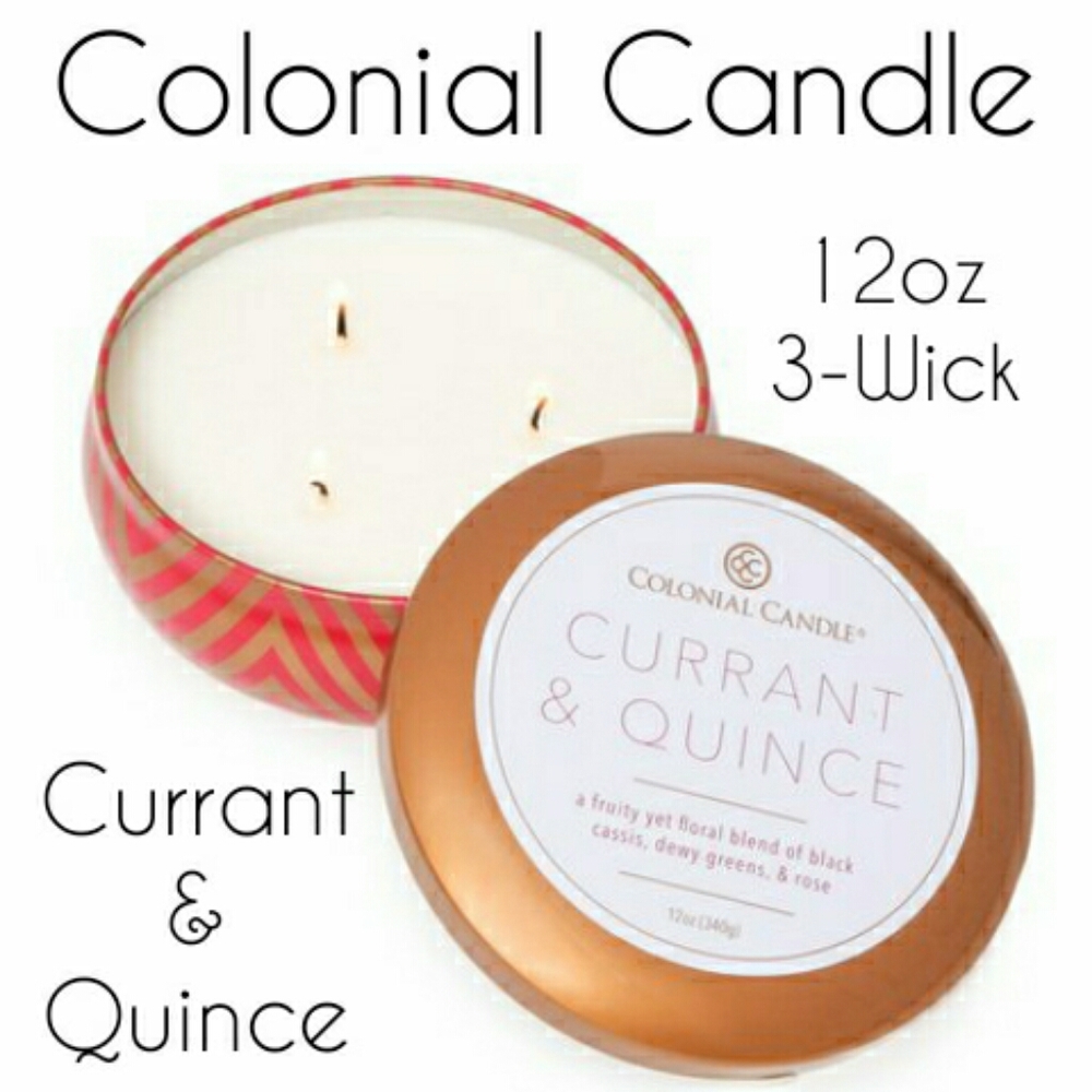 Colonial Candle 3 Wick Wax Tin Candle